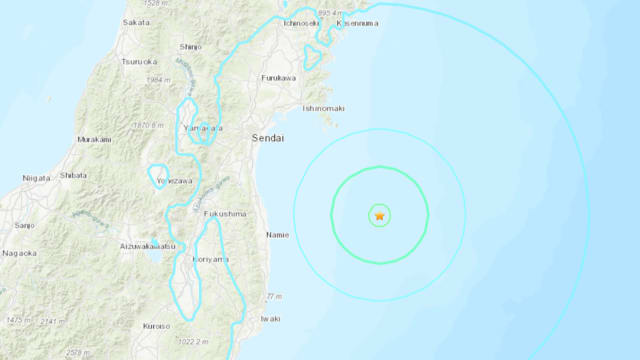 日本福岛发生6级地震