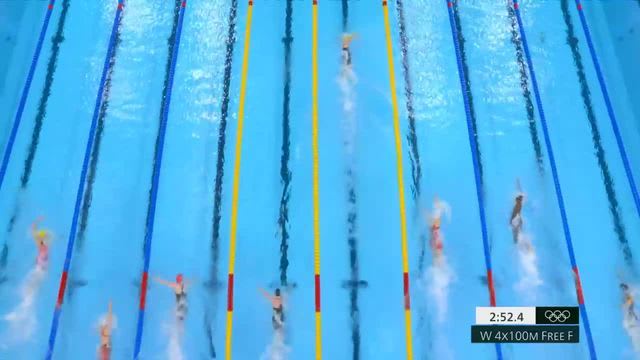澳洲女队奥运破自由泳接力赛世界纪录