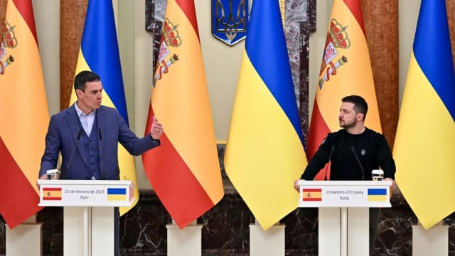 俄乌战争一周年之际 西班牙首相到访乌克兰