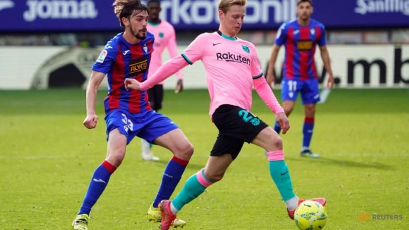 Soccer-Griezmann strike secures third place for Barca in La Liga Soccer-Griezmann strike secures third place for Barca in La Liga