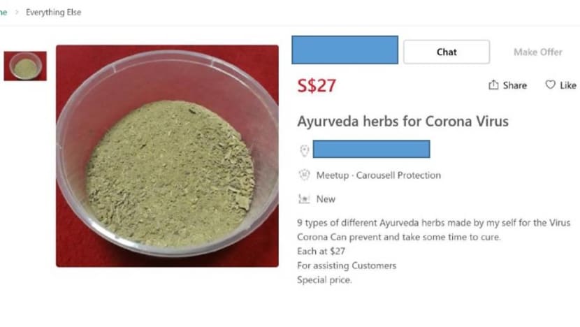 HSA takes down online listings of products claiming to ‘prevent and cure’ COVID-19