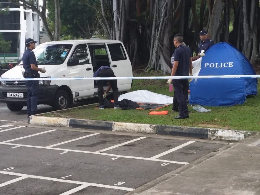 Body found in rear seat of van at Sembawang Park