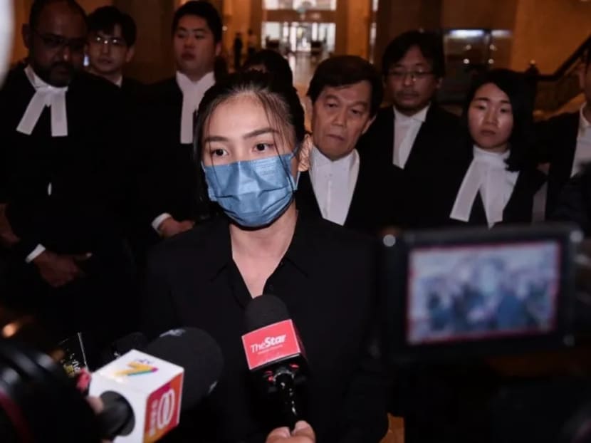Sam Ke Ting speaking to reporters at the Malaysian Court of Appeal in Putrajaya on April 11, 2023.