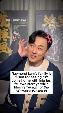 The training for his stunts in Twilight of the Warriors: Walled In was so tough, Raymond puked on his first day of training.

Interviewer: Jiamun Koh
Video Editor: Pyron Tan

#TwilightOfTheWarriorsWalledIn #RaymondLam