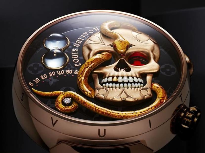 Louis Vuitton’s new skull-and-snake watch wants you to stare death in the face Louis Vuitton’s new skull-and-snake watch wants you to stare death in the face