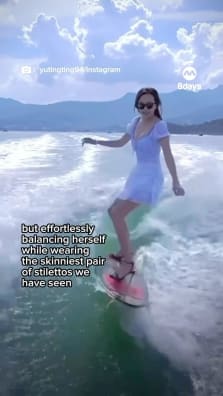 We can only imagine her core strength and balance.

To read the full story, click the link in our bio.

https://www.8days.sg/entertainment/asian/hongkong-actress-stitch-yu-wakeboard-heels-834021

📹yutingting94