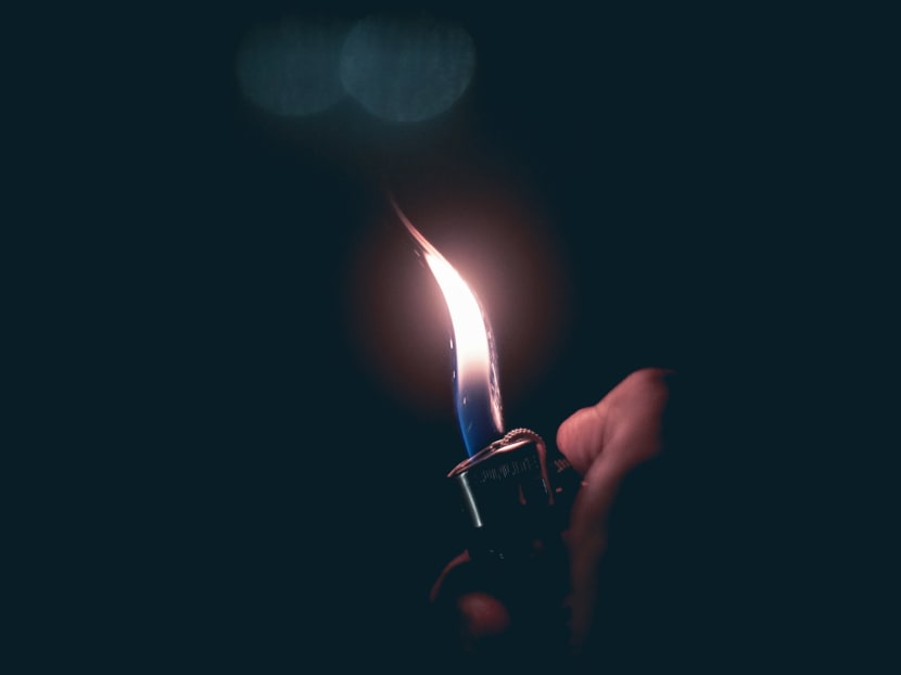 A mother pressed the hot metal tip of a lighter on her young child's forearm for about five seconds because she did not do what she was told. A mother pressed the hot metal tip of a lighter on her young child's forearm for about five seconds because she did not do what she was told.