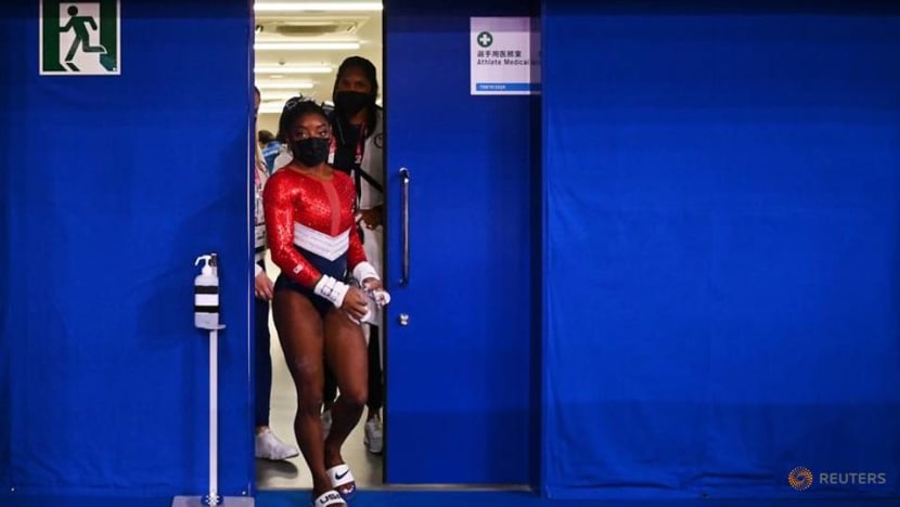 Olympics-Gymnastics-Biles out of team event, can still get medal Olympics-Gymnastics-Biles out of team event, can still get medal