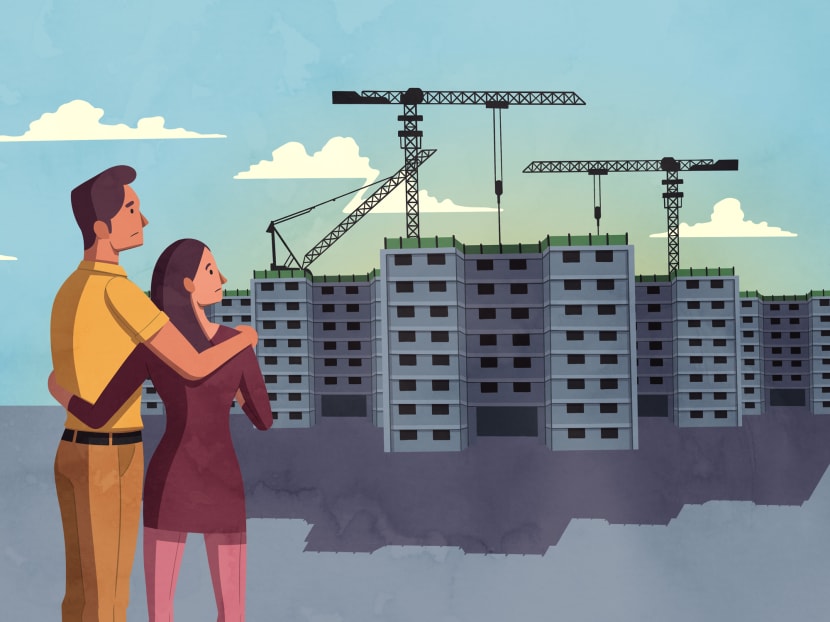 BTO supply is curtailed by construction delays, but HDB resale flat prices have shot up 8 per cent over the past year, while condo prices are at a historic high. BTO supply is curtailed by construction delays, but HDB resale flat prices have shot up 8 per cent over the past year, while condo prices are at a historic high.