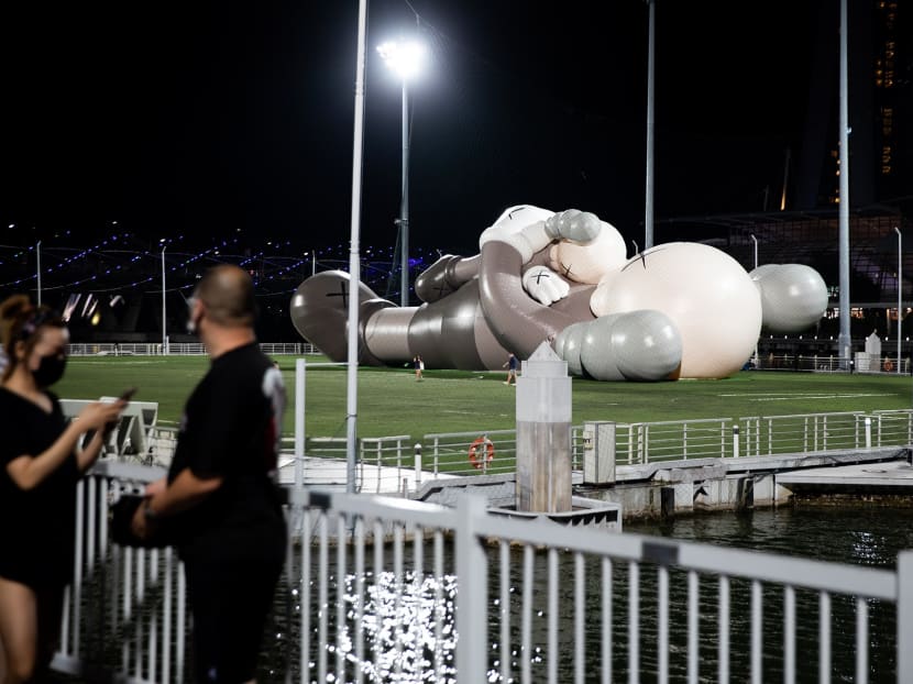 The organiser of the Kaws:Holiday Singapore exhibition at the Float@Marina Bay was on Nov 13, 2021 served a court order to stop the exhibition.