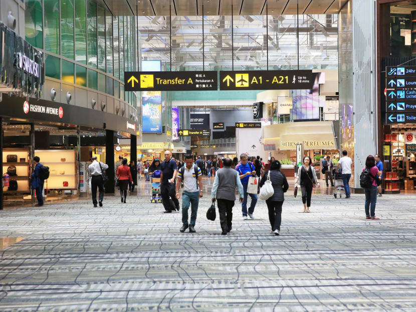 The departure transit area of Changi Airport Terminal 3. The departure transit area of Changi Airport Terminal 3.