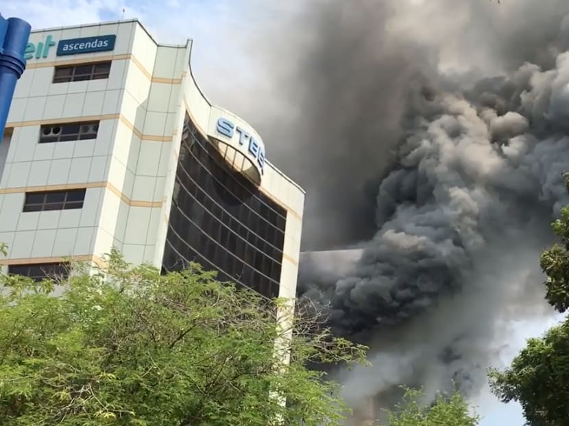 Huge fire breaks out at CK Building in Tampines