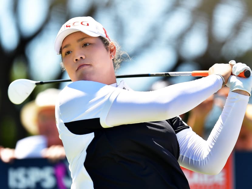 Jutanugarn during round one of the Australian Open at the Royal Adelaide Golf Club last week. She finished tied for third, four strokes behind the winner, South Korea’s Jang Ha-na. Photo: Getty Images