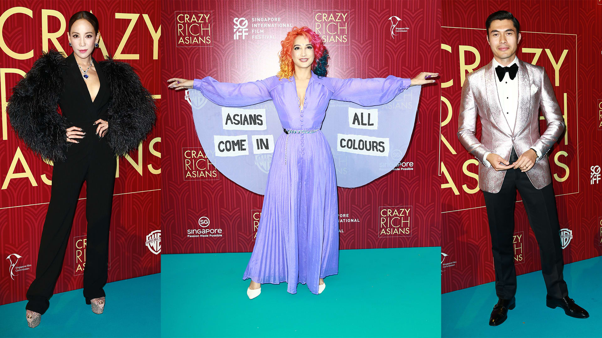 The Crazy Rich Asians Singapore Premiere Had 4Mil Diamonds Hot Sweaty Stars And Statements On Diversity 8days