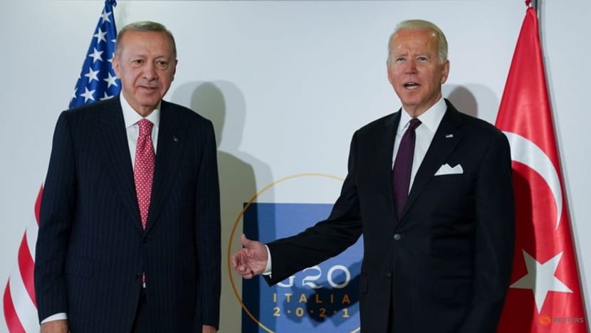 Biden talks F-16s, raises human rights at meeting with Turkey's Erdogan Biden talks F-16s, raises human rights at meeting with Turkey's Erdogan