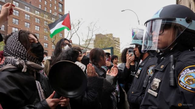 More than 100 pro-Palestinian protesters arrested at New York's Columbia University