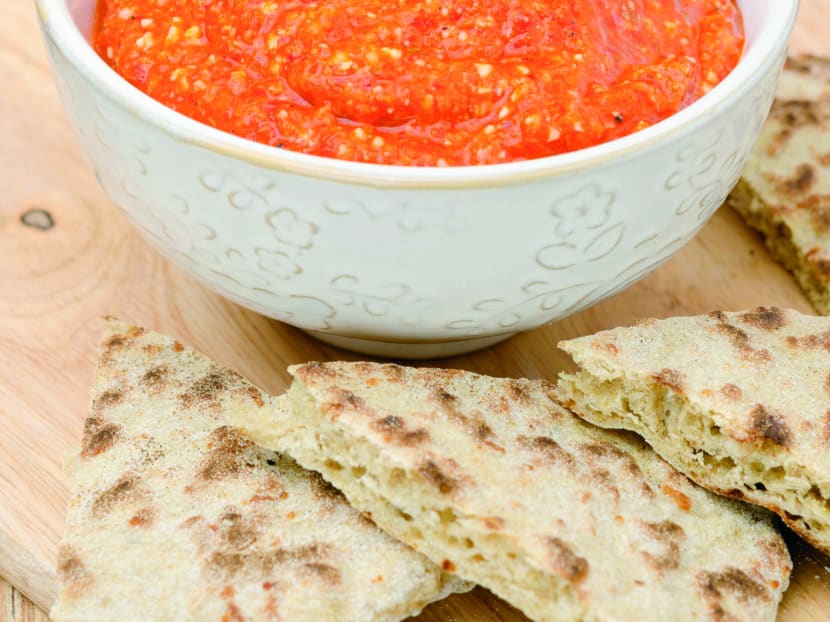 Smoky squash, red pepper and garlic dip. Photo: Getty images