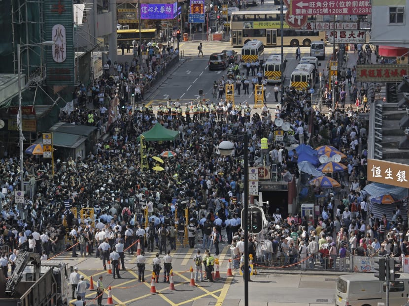 Hong Kong protest area cleared, some arrested
