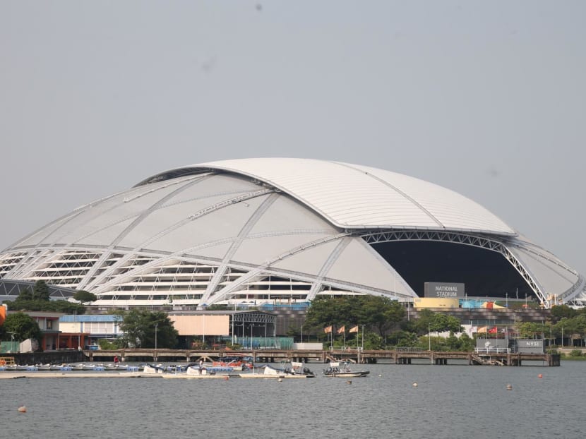 A view of the National Stadium in the Singapore Sports Hub.
