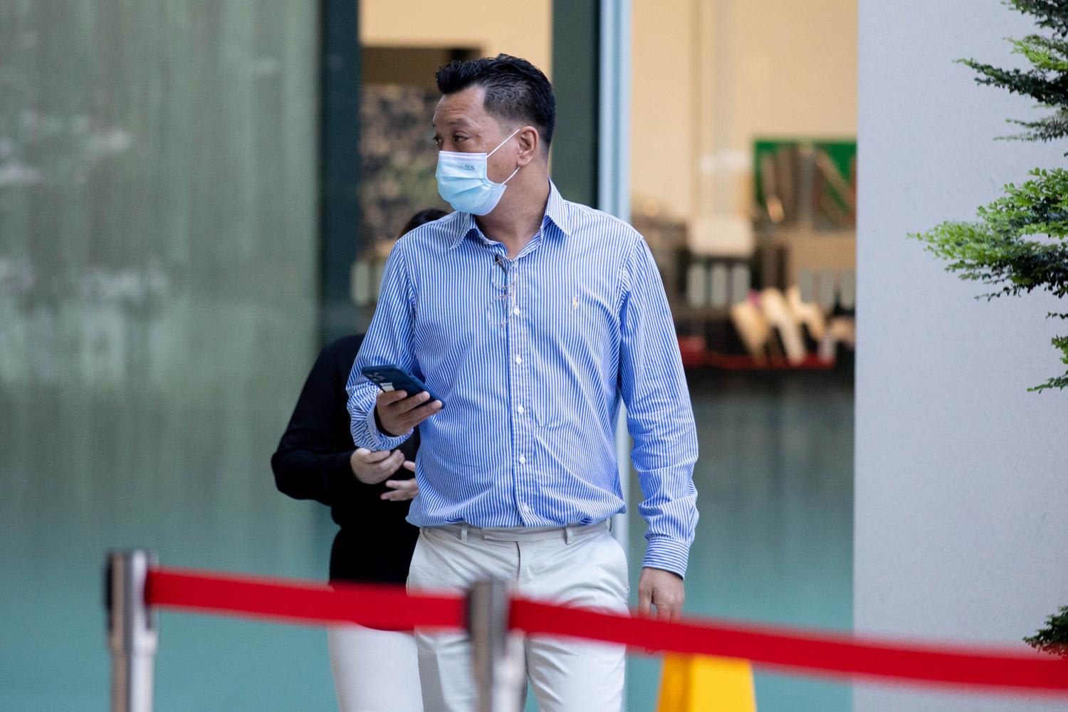 Vu Han Jean-Luc Kha pictured at the State Courts in October 2021. Vu Han Jean-Luc Kha pictured at the State Courts in October 2021.
