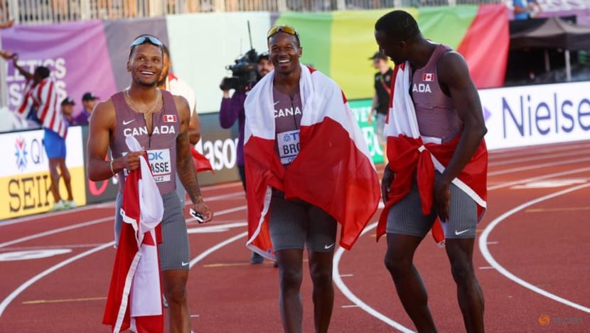 Canada win men's 4x100 relay at World Championships Canada win men's 4x100 relay at World Championships