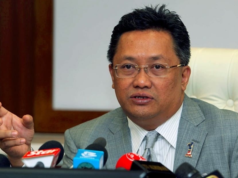 A file photo of Umno minister Abdul Rahman Dahlan talking to journalists. Photo: The Malay Mail Online