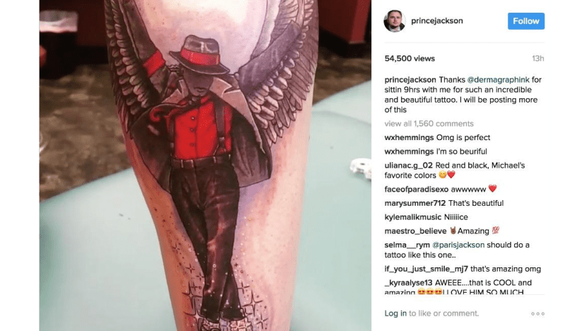 Prince Jackson gets Michael Jackson tribute tattoo