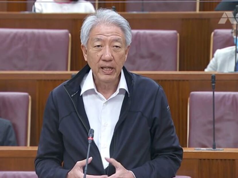 Senior Minister Teo Chee Hean in Parliament on July 5, 2021. Senior Minister Teo Chee Hean in Parliament on July 5, 2021.