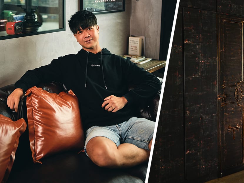 Maxi Lim Spent $75K Transforming His Retro-Style 4-Room HDB Flat, Complete With Money Heist-Inspired 'Vault'