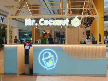 A view of a Mr Coconut outlet at Suntec City mall.