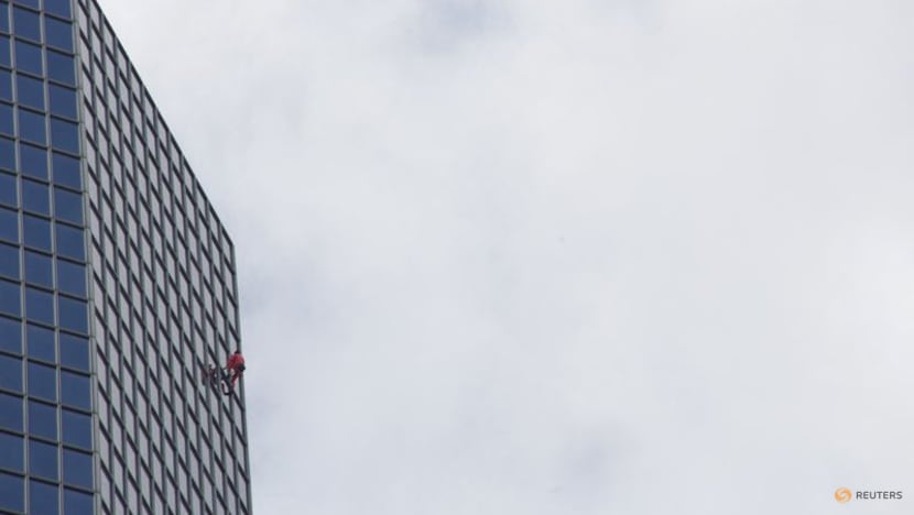 'French Spiderman' climbs Paris skyscraper to mark turning 60 'French Spiderman' climbs Paris skyscraper to mark turning 60