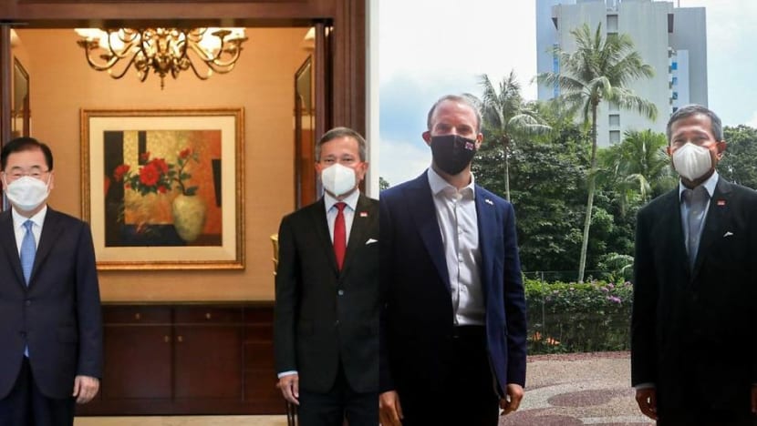 South Korea, UK top diplomats on separate working visits to Singapore South Korea, UK top diplomats on separate working visits to Singapore