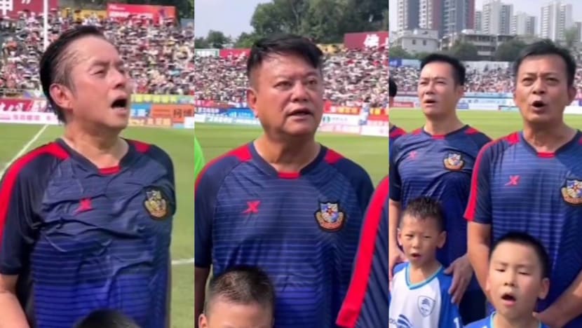 Alan Tam Felix Wong Other HK Stars Praised For Singing Chinese National Anthem Passionately At Football Match 8days