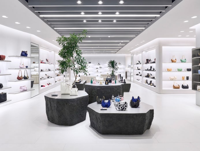 Interior view of CHARLES & KEITH store in Changi Airport. It was founded by  brothers Charles and Keith Wong. Dedicated to bringing trends to  fashion-forward consumers. Singapore - JAN 6, 2019. Stock