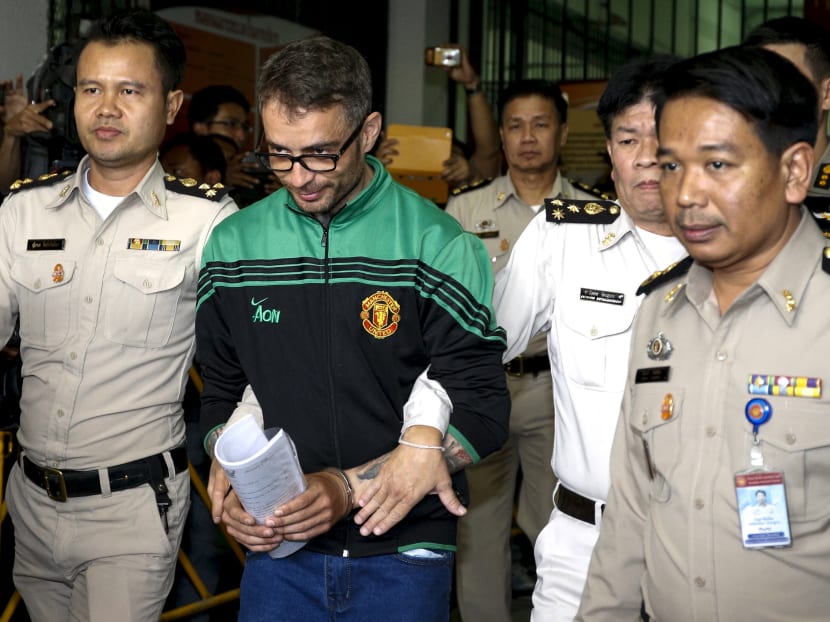 Artur Segarra Princep leaves the criminal court in Bangkok, Thailand. Photo: Reuters