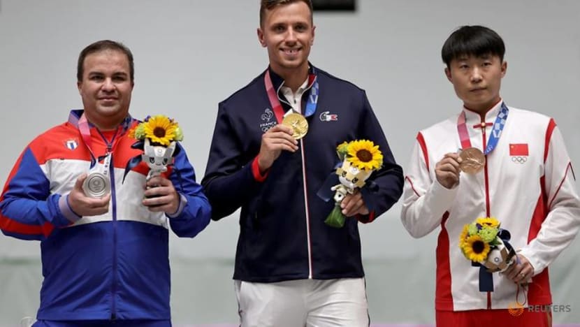 Olympics-Shooting-Quiquampoix of France wins 25m rapid fire pistol gold Olympics-Shooting-Quiquampoix of France wins 25m rapid fire pistol gold