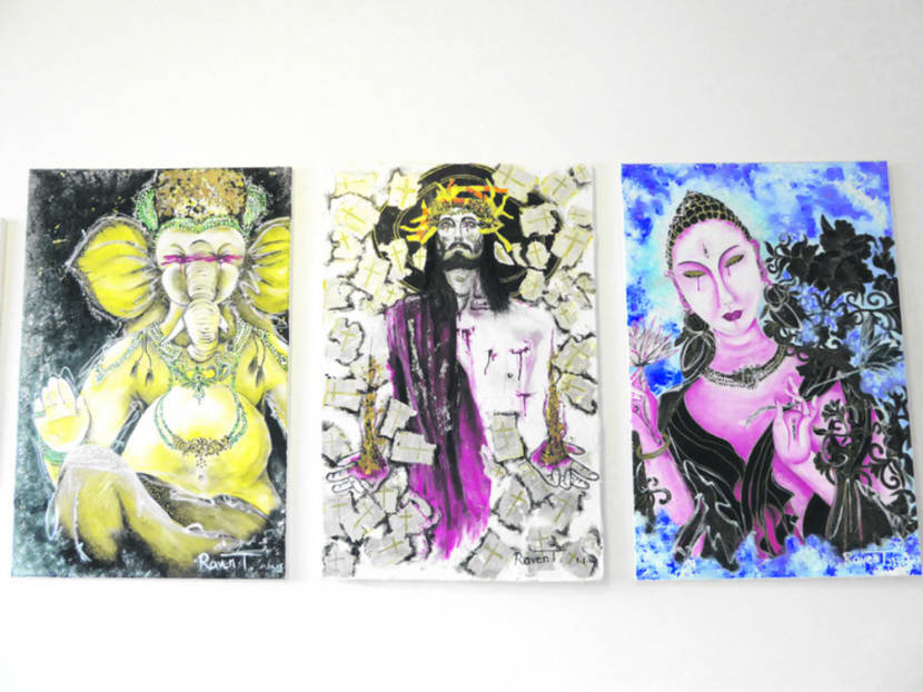 S’pore artist Danny Raven Tan showcases his works in flat S’pore artist Danny Raven Tan showcases his works in flat