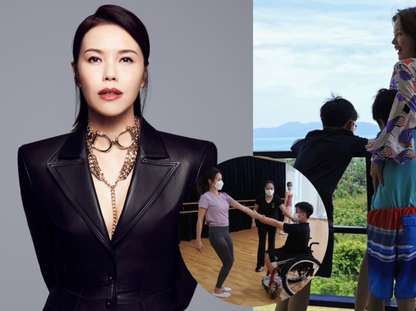 Ah Jie will be teaming up with fellow Star Search champ Zhang Zetong and a President’s Challenge beneficiary to present a wheelchair dance item this weekend. Ah Jie will be teaming up with fellow Star Search champ Zhang Zetong and a President’s Challenge beneficiary to present a wheelchair dance item this weekend.