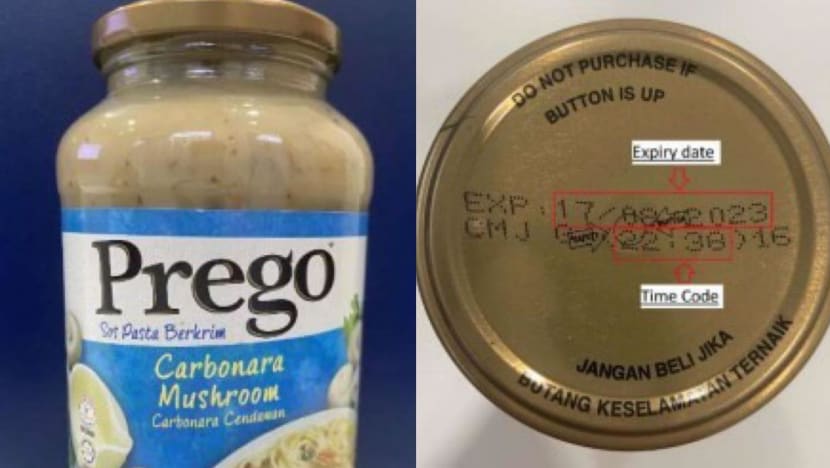 Prego Carbonara Mushroom Pasta Sauce recalled due to product spoilage: SFA Prego Carbonara Mushroom Pasta Sauce recalled due to product spoilage: SFA