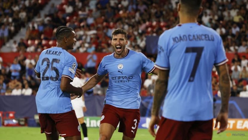 Haaland at the double as Man City hit four in Sevilla Haaland at the double as Man City hit four in Sevilla