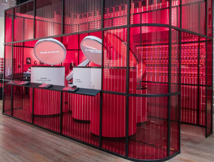 Le Rouge Chanel Pop-up Store at 9 Queen's Road Central, Hong Kong