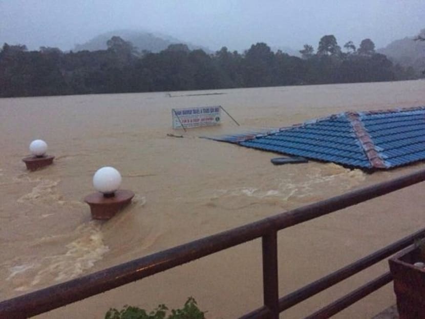 Twitter screen grab of the Malaysia flood. (Photo: Malaysia Official Man Utd Fan Club/Twitter)