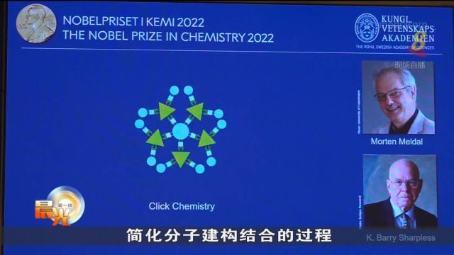 发展点击化学和生物正交化学 美丹学者共获诺贝尔化学奖