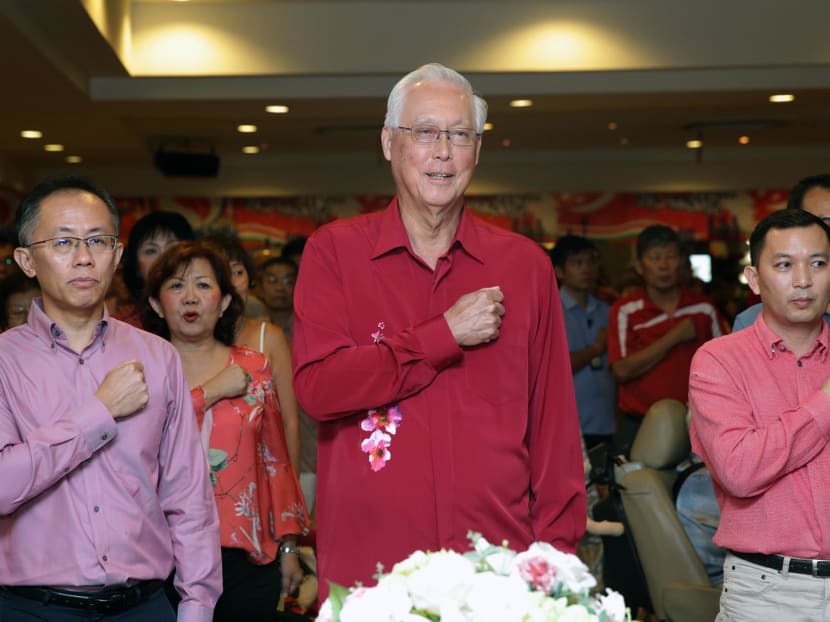 ESM Goh Chok Tong at the Marine Parade constituency’s National Day Dinner. Photo: Wee Teck Hian/TODAY