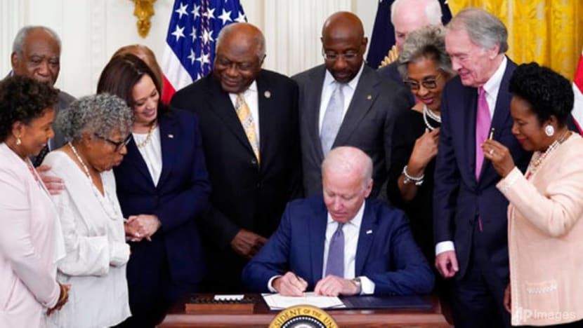 Biden signs Bill making Juneteenth a federal holiday Biden signs Bill making Juneteenth a federal holiday
