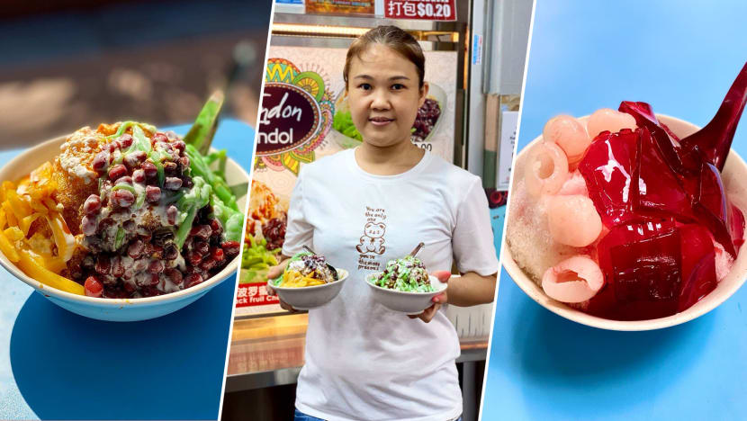 Indonesia-Born Hawker Sells Delish Jackfruit Chendol & ‘Commando’ Red Tea Jelly Longan
