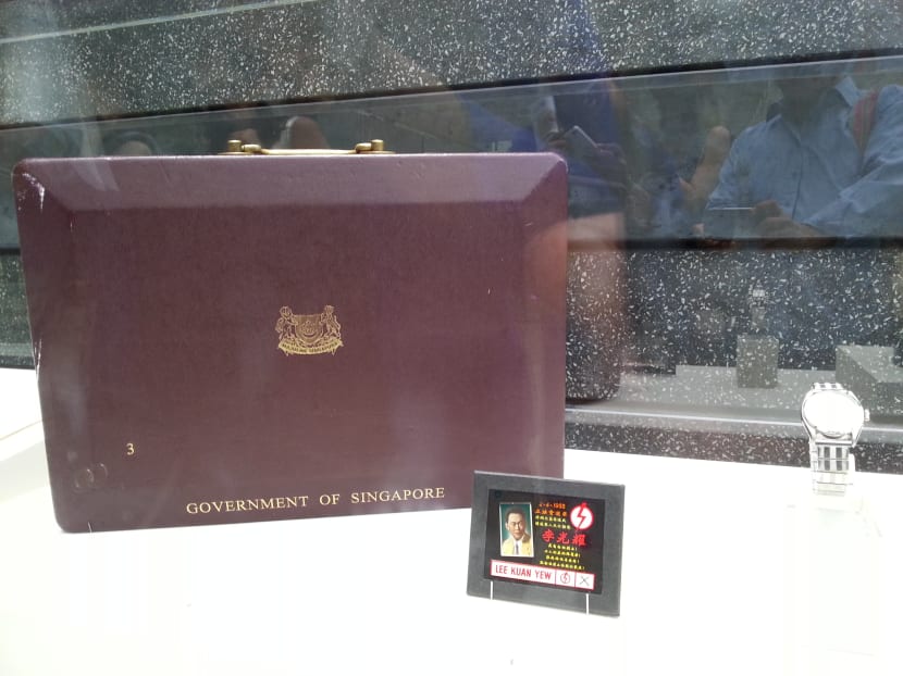 Mr Lee Kuan Yew’s red box on display at National Museum