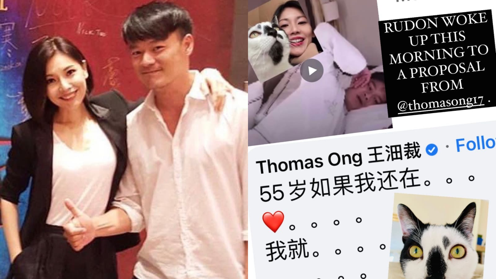 “Singapore’s Most Eligible Bachelor” Thomas Ong ‘Proposes’ To His Ex-Girlfriend Sharon Au…’s Cat