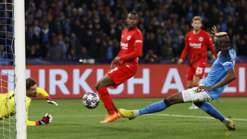 Osimhen double sends Napoli into last eight for first time Osimhen double sends Napoli into last eight for first time