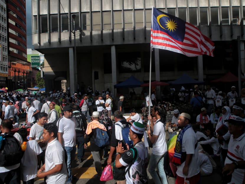 Protesters at an anti-ICERD rally in Kuala Lumpur in December. They government backtracked from ratifying the International Convention on the Elimination of All Forms of Racial Discrimination after an outcry from Malay groups who claim that the move would undermine Malay rights.